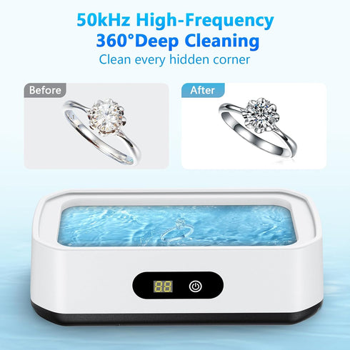 2025 50kHz 5 Dentures-304 PKBD Upgrade Large Capacity Ultrasonic Cleaner, Ultrasonic Cleaner Machine with Modes Timer