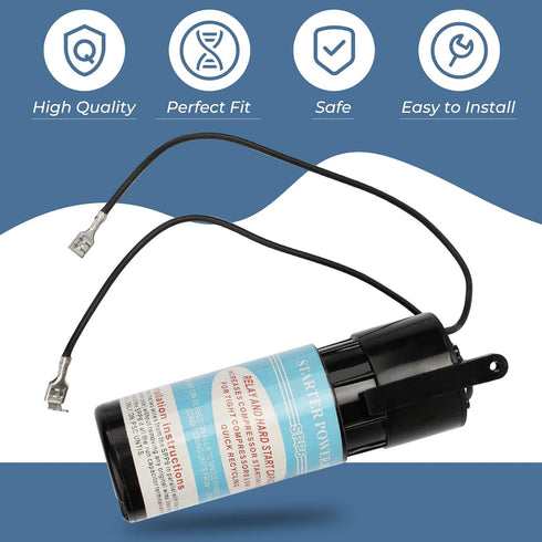 Antoble Hard Start Kit SPP6 Relay Start Capacitor Relay, 1/2HP-10HP, 500% Torque Increase, Pow-R-Pak 120-288V AC