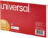 Universal Ruled Index Cards - 5 x 8, White, 100 Cards/Pack (UNV47250)