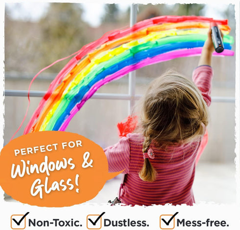 8 15mm 3 1 28g Washable Window Markers for Cars - Jumbo, in Nib, Ink - Liquid Chalk Markers for Chalkboard, Blackboard