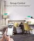GHome Smart Mini Plug, Wi-Fi Outlet Socket, Remote Control with Timer Function, No Hub Required, White
