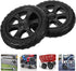 2-Pack 6.69 Inch Replacement Grocery Cart Wheels with Bearings for Folding Shopping Carts and Utility Trolleys Stable