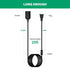 YSSOA 20ft E26 1 Pack, (Bulb Extension Hanging Lantern Pendant Light Cord Cable with Socket, On/Off Switch, Black Not