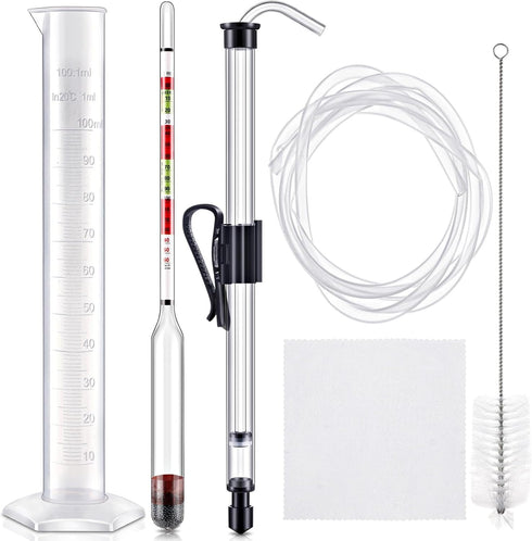 Teenyyou Auto Siphon Mini and Triple Scale Hydrometer, 6 Feet of Food