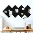 Large Cork Felt Board Tiles, 12 Pack, 47" x 35" Self Adhesive Cork Boards for Walls, Office, School Home Decor Display,