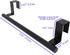 0.8" Over-Cupboard Stainless Steel Towel Bar - Single for Cabinet Doors