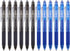 ParKoo Retractable Erasable Gel Pens, 0.7mm Fine Point, 6 Black/6 Blue Ink for Sudoku and Crossword