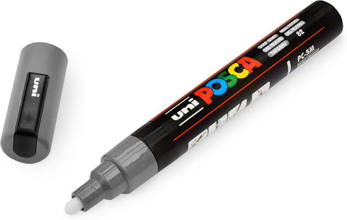 Posca Paint Marker Set of 3 Medium Grey Tones, 5M Markers with Reversible Tips for Art Supplies