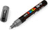 Posca Paint Marker Set of 3 Medium Grey Tones, 5M Markers with Reversible Tips for Art Supplies