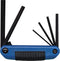 Eklind Tool 25161 Metric 7pc Ergo-Fold Hex Key Set, 3mm to 10mm