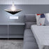 2pcs 31cm Veemoon Pleated Fabric Lampshades with Metal Frame Ruffled Linen Lamp Shade Covers in Black and White