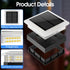4x4 2 Pack, 4 4x4 3.5x3.5 Ip67 96 Post Solar Lights Lighting Modes Solar Post Cap Lights for Wood/Vinyl Posts