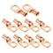 Ampper 10 Pcs Heavy Duty Copper Wire Lugs - UL Eyelets Ring Crimp Copper Terminal Connectors for 6 Awg Battery Cable