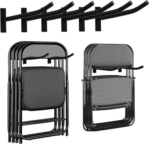 MEIPEIQIZHI Garage Storage Mechanism Wall Mounted, Folding chair storage rack,Garden Tool Rack Manager