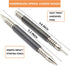 2-Piece Dual Head Nail Setter and Hinge Pin Punch Set, Hammerless Spring Nail Set for Door Pin Removal