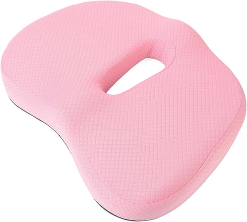 Donut Pillow Office Orthopedic Donut Cushion Memory Foam Soft Breathable Seat Pillow Pad (Pink)