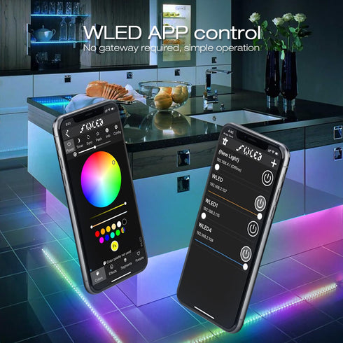 GLEDOPTO WLED ESP8266 Mini LED Controller DC12-24V RGB IC Digital Dynamic Light WS2811 WS2812 WS2812b SK6812 WS2815 Flexible DIY FCOB Addressable LED Strip by Sogledwow