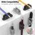 OUTXE 10-Pack Magnetic & Adhesive Pen Holder with Dual Slots, Easy Organize & Access for Desk, Wall, Refrigerator