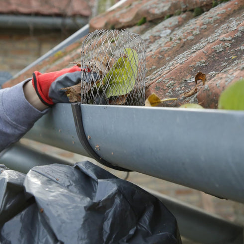 DOITOOL 6 Pack Gutter Downspout Guards 3 Inch Expandable Aluminium Filter Strainer, Stops Blockage from Leaves