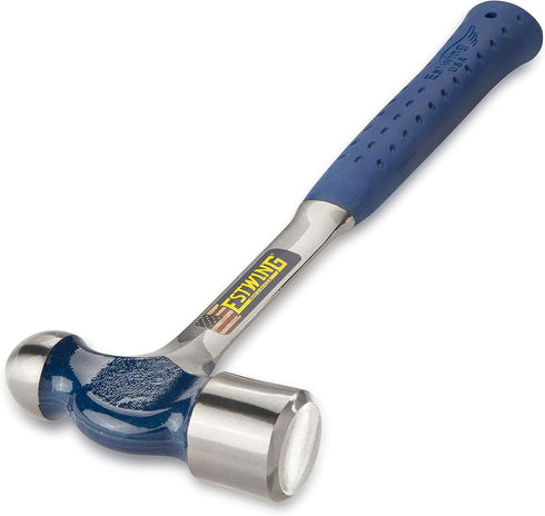 Hammer 24 oz E3-24BP ESTWING Ball Peen - USA Made Metalworking Tool with Forged Steel Construction & Shock Reduction