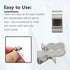 Qjaiune 100Pcs 23mm 304 Trailer Frame Wire Clips, Length Solar Panel Wire Clips, Stainless Steel Cable Clamps