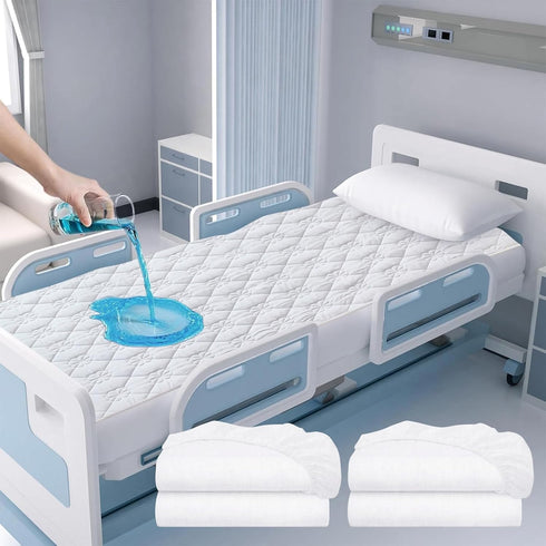 VOPHIA Waterproof Hospital Bed Sheet Mattress Cover Protector Hospital Grade Incontinence Protection, Soft