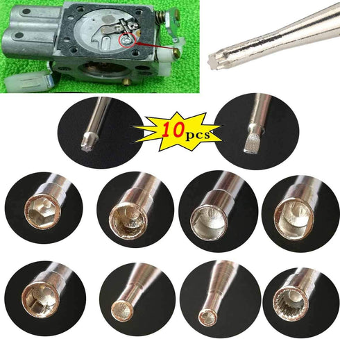 10 Pcs Carburetor Adjustment Tool Kit for Small Engine Carb Tune Up, Adjusting Tool