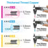 TICONN 200PCS Heat Shrink Butt Wire Connector Kit, Insulated Waterproof Electrical Wire Crimp Terminals for Marine