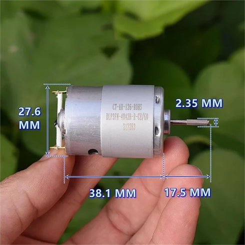 CFNXKTWBR 1pc RS-380-4028 6V-12V 25000RPM 28mm High Speed Power Large Mini Electric Motor DIY Toy Car Boat Model
