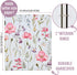 Vintage Retro Flower Plants 3 Ring Binder, 1 Inch Round Rings, Floral Plants Organizer