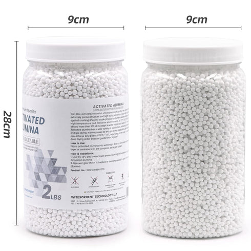 Wisesorb 4 LBS Activated Alumina, Reusable Desiccant Dehumidifier, Alumina Desiccant for Moisture Control