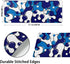 Navy Blue White Mouse Pad, Anime Cool Geometric Japanese Extended Desk Mat 80X30 cm for Gaming Laptop