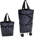 Cowinbest Collapsible Shopping Bag with Wheels Portable Shopping Cart with 360 Swivel Wheels