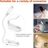 QEBIDUM 5 3 Clip On Book Reading Light for Bed, Clamp On Book Light with LED Eye Care, Color Changeable, Battery