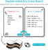 Magnetic Dry Erase board for Fridge, Double-Sided Magnetic White Board, 8"x12"Fridge Calendar to Do List Planner with 4 Marker & 2 Magnets, Notepad for Office, Home, Kitchen, School (1 Pack) by UPGREY