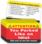 PARTH iMPEX You Parked Like an Idiot Business Cards - Pack of 100 Bad Parking Cards, 3.5"x2"