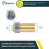 SharkBite 1-1/4 Inch x 1 Inch CTS Fitting Reducer, Push to Connect Brass Plumbing Fitting for PEX Pipe