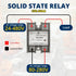 Solid State Relay AC to AC 60A 1PC, 80-280V Input to 24V-480V Output, SSR Switch for Industrial Automation Devices