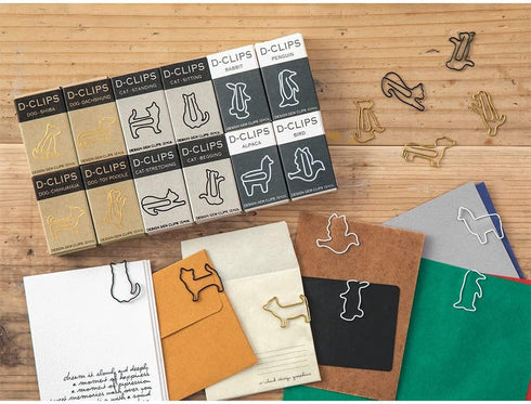 Midori Paper Clip, D-Clips Mini Box, Shiba Inu, 12 Pieces (43344006)