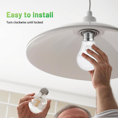 A19 LED Light Bulb, 75W Equivalent, 11W 2700K Warm White, Non-Dimmable, 6-Pack