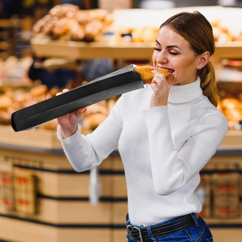 150 Packaging 4.5 2.5 16 Inches(Black) Yahenda Pieces Paper Bread Bag French Breads Storage Bags Disposable Homemade
