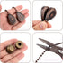 8 Pack 12 inch 1/4-27 Framendino, Bronzed Ceiling Fan Pull Chain Extension Classic Drop Shaped Pendant Decorative Knob