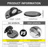 GOSURE 3M 1pcs) Floor Mount Magnet Door Stopper - Invisible Magnetic Door Stop, Magnets Door Stops Wall Prop Hold Open