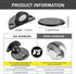 GOSURE 3M 2pcs) Floor Mount Magnet Door Stopper - Invisible Magnetic Door Stop, Magnets Door Stops Wall Prop Hold Open