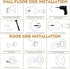 Door Stoppers Magnetic Door Catch for Wall, Heavy Duty Stainless Steel Door Stop Holder for Wall and Floor Mounting
