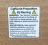 California Proposition 65 Warning Labels, Short Form, 1 1/2 x 1 1/2 Inch Square, 500 Adhesive Stickers