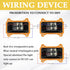 Inline Cord Switch, DC 12V 30A DPST Outdoor Electrical Start Stop Toggle Switch, IP67 Waterproof, 4Pin 2 Position
