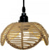 PINSOMM-US Woven Pendant Light Shade, Rattan Lamp Shade Creative Light Cover Chandelier Shade Paper Woven Vintage Floor