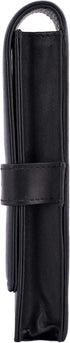 Leather Triple Pen Case Pencil Pouch Holder for Three Fountain Ballpoint Rollerball Pens and Pencils