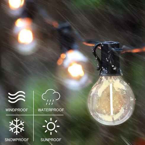 SUNTHIN 25 Pack G40 LED Bulbs, 1W E12 Base, Warm White 2700K, 5 Watt Incandescent Equivalent for Indoor & Outdoor